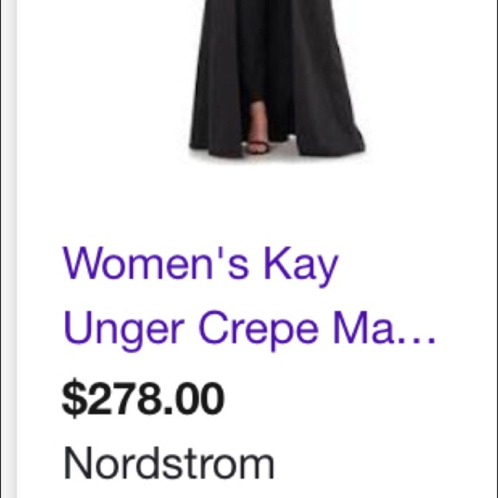 Kay Unger walk through jump suit. Size 10